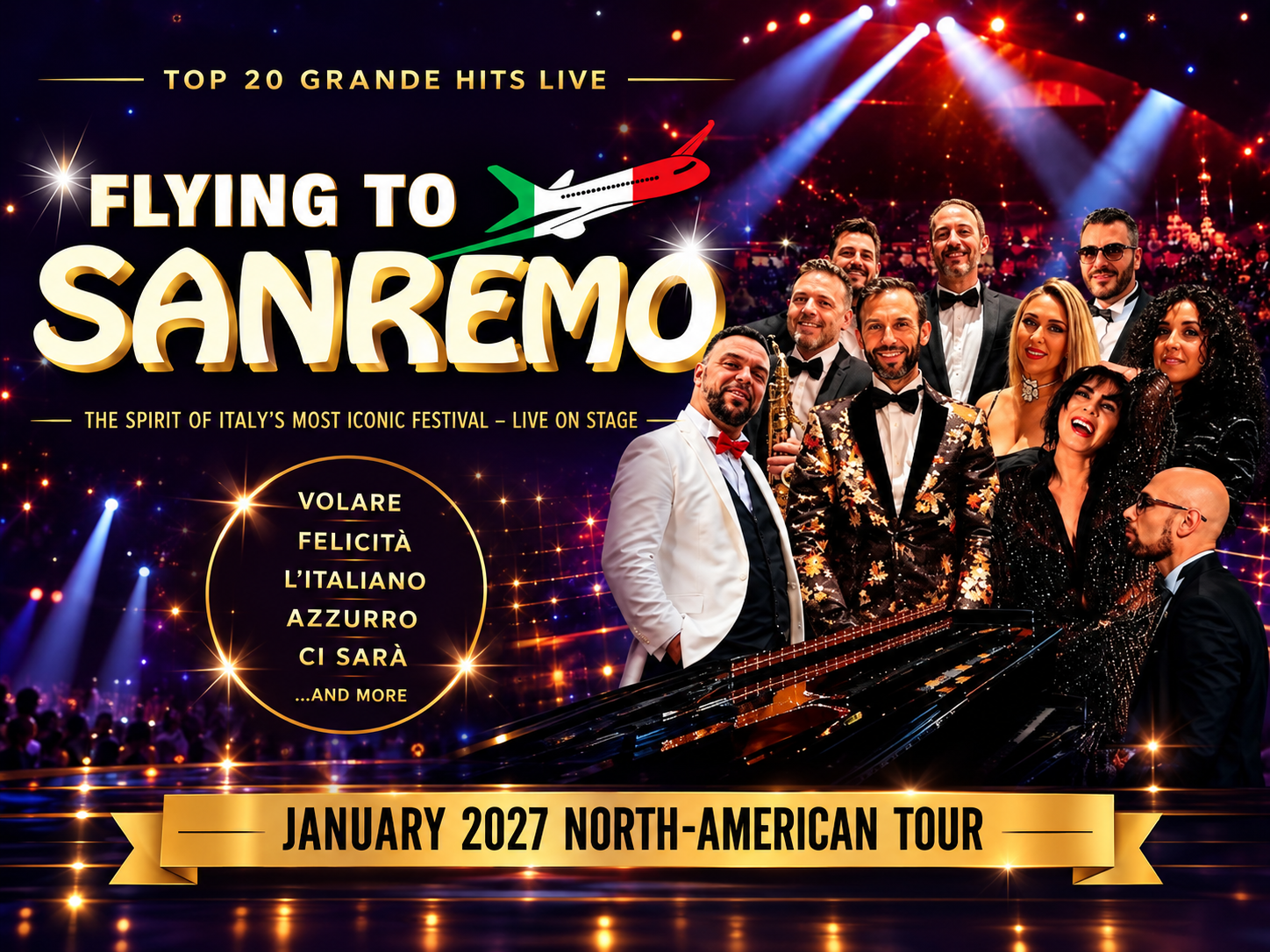FLYING TO SANREMO. Toronto 