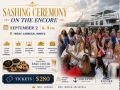 Sashing Ceremony on the Encore